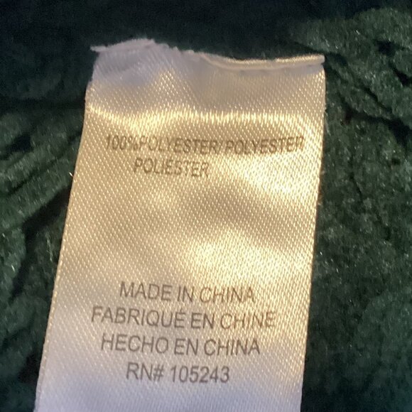 Bobeau Women's Dark Green Knit Sweater Size M Crew Neck 100% Polyester - Picture 6 of 6